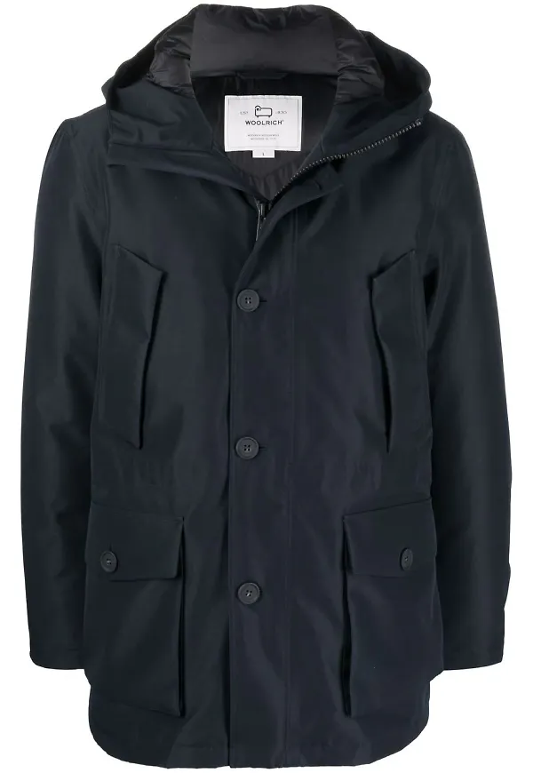 Woolrich Mountain vadderad dunparkas - Blå
