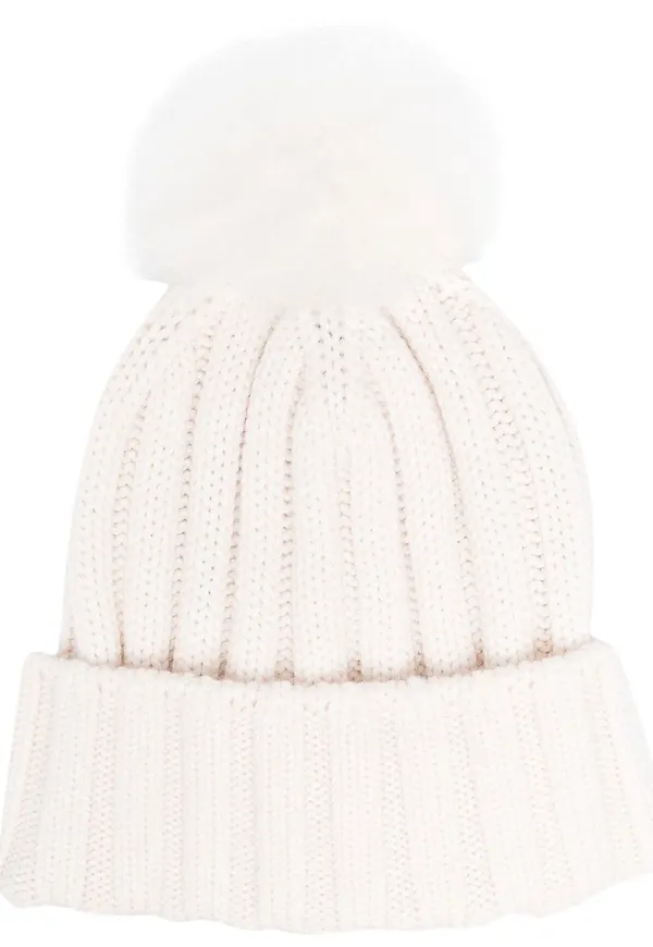 Woolrich mössa i jungfruull - Vit