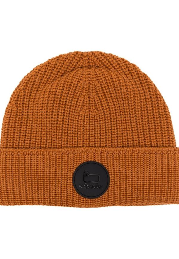 Woolrich mössa med logotypmärke - Orange