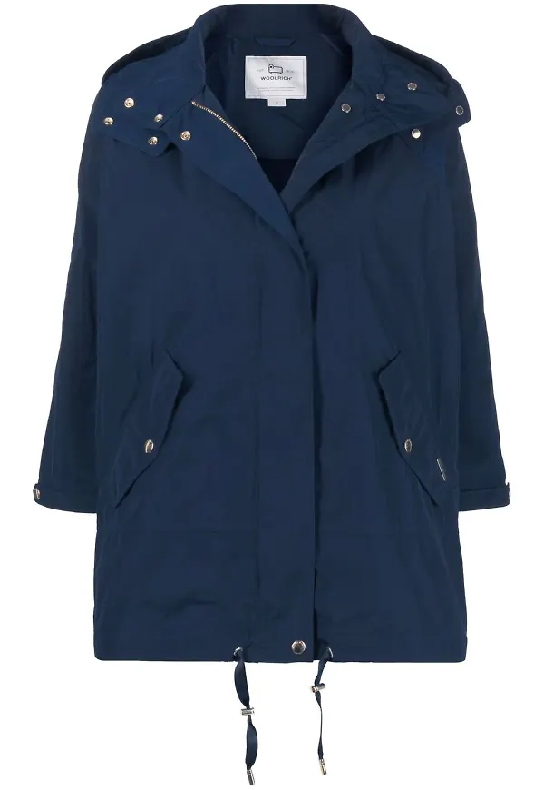 Woolrich parkas med dold huva - Blå