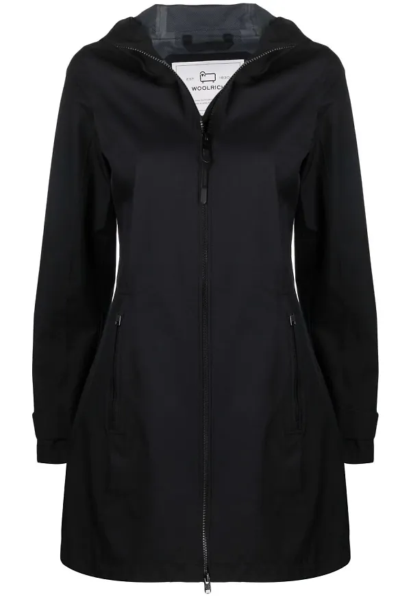 Woolrich parkas med dragkedja - Svart