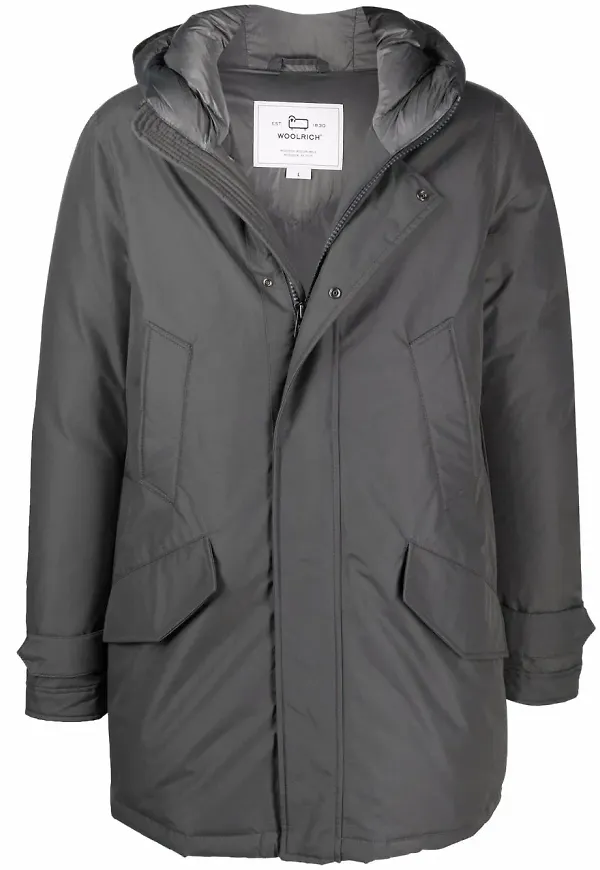 Woolrich Polar parkas med hög krage - Grå