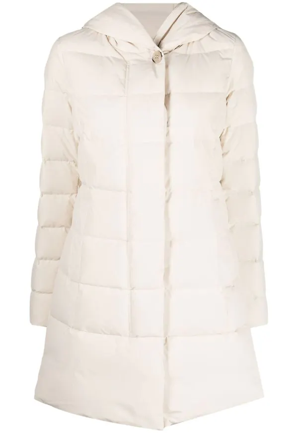 Woolrich Prescott dunparkas med huva - Neutral