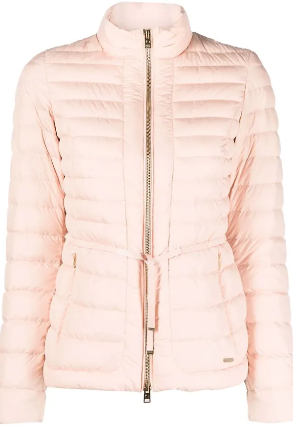 Woolrich puffjacka med knytning - Rosa