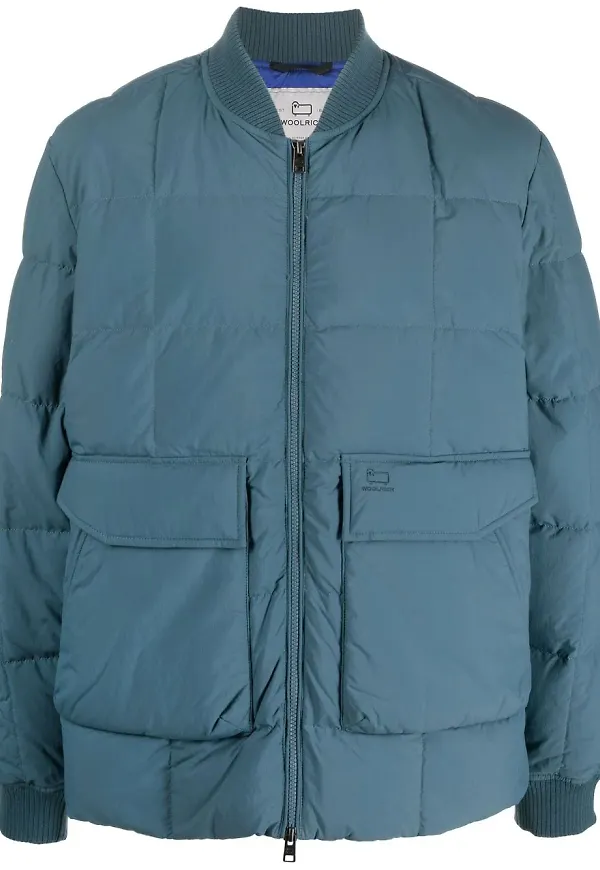 Woolrich quiltad dunjacka - Blå