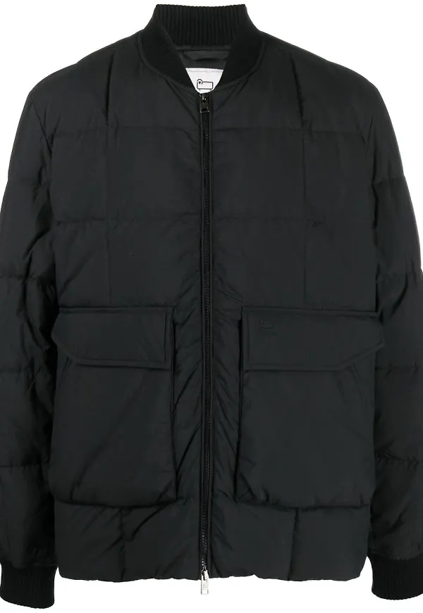 Woolrich quiltad dunjacka - Svart