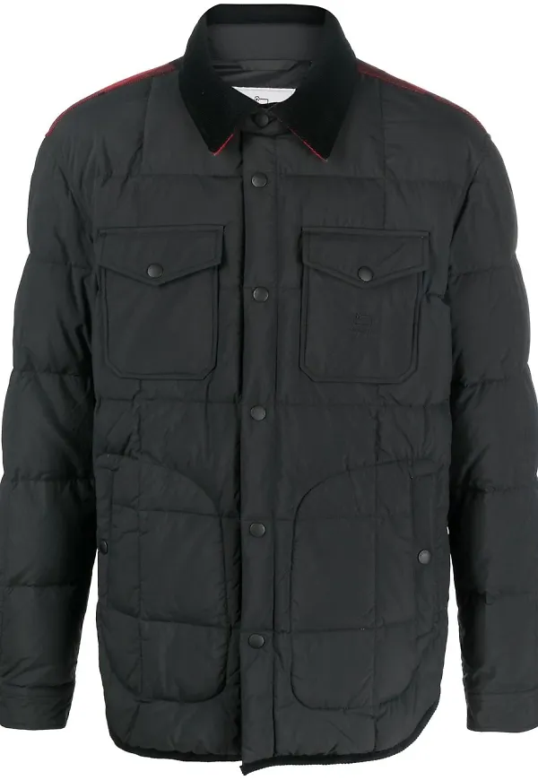 Woolrich quiltad skjortjacka - Svart