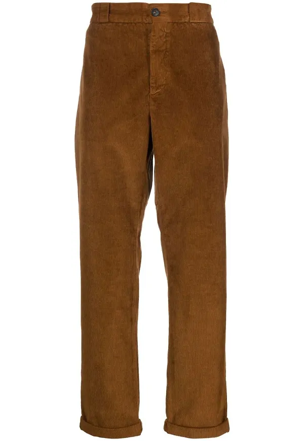 Woolrich raka manchesterbyxor - Brun