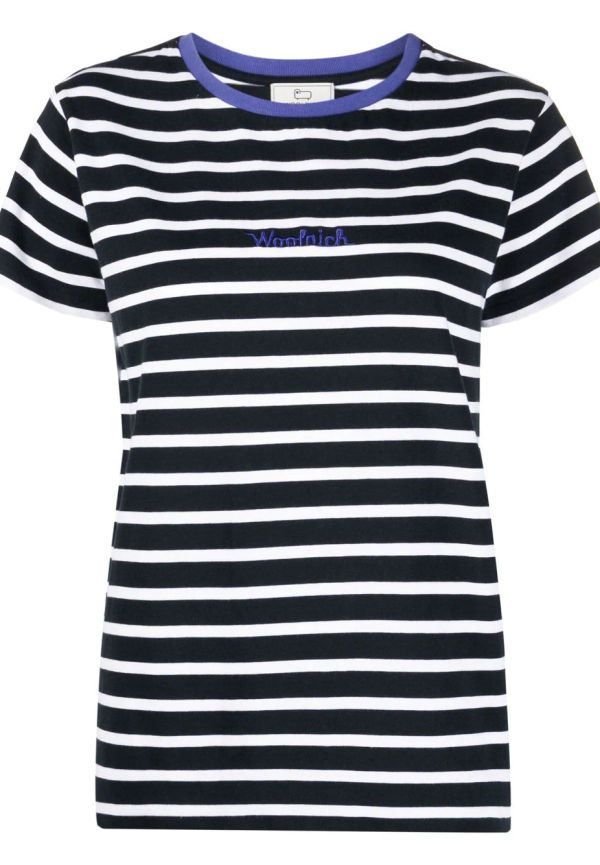 Woolrich randig t-shirt - Blå