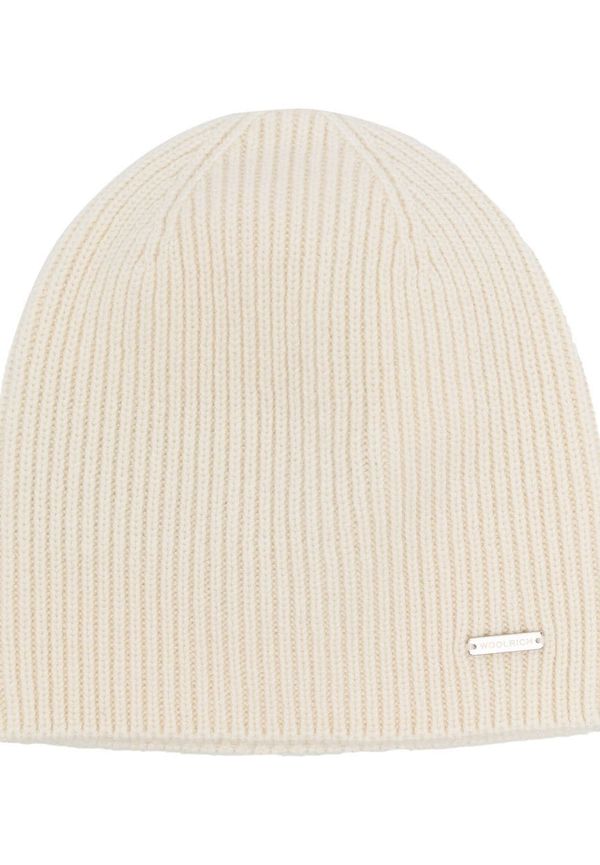 Woolrich ribbad mössa i kashmir - Neutral