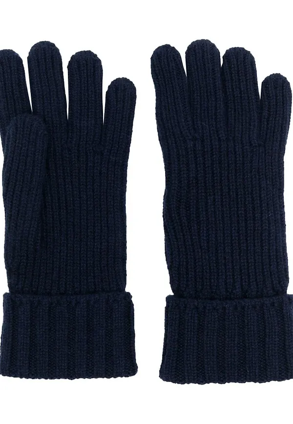 Woolrich ribbade kashmirhandskar - Blå