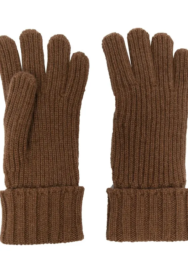 Woolrich ribbade kashmirhandskar - Brun