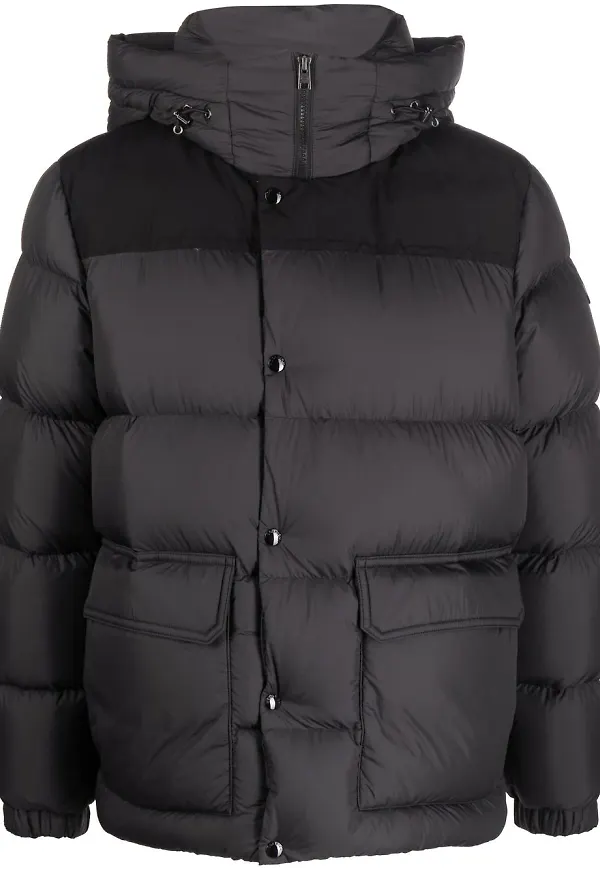 Woolrich rock med tryckknapp och huva - Svart