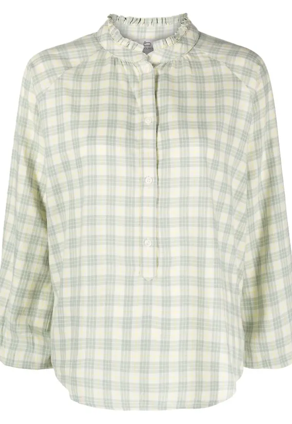 Woolrich rutig blus - Grön
