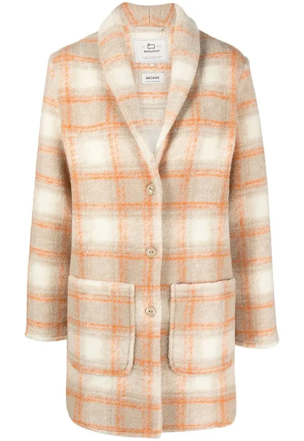 Woolrich rutig enkelknäppt rock - Neutral