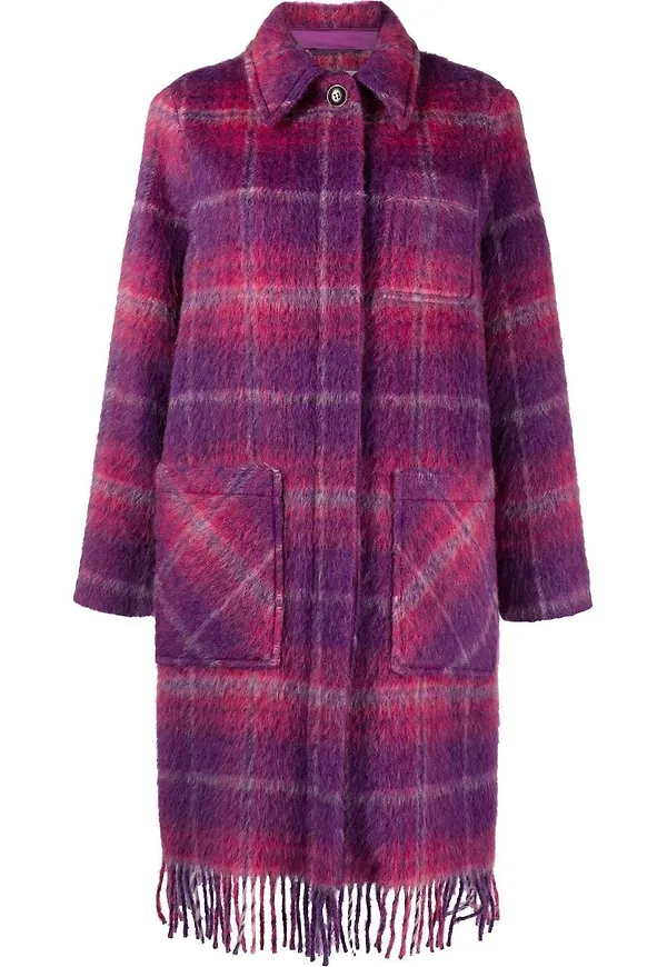 Woolrich rutig enkelknäppt rock - Rosa
