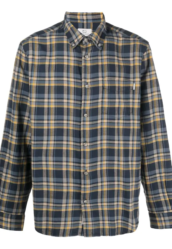 Woolrich rutig flanellskjorta - Blå
