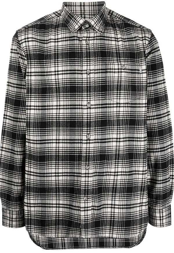 Woolrich rutig flanellskjorta - Svart