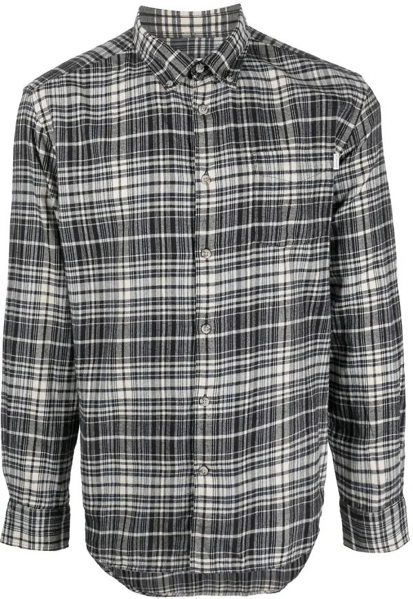 Woolrich rutig flanellskjorta - Svart