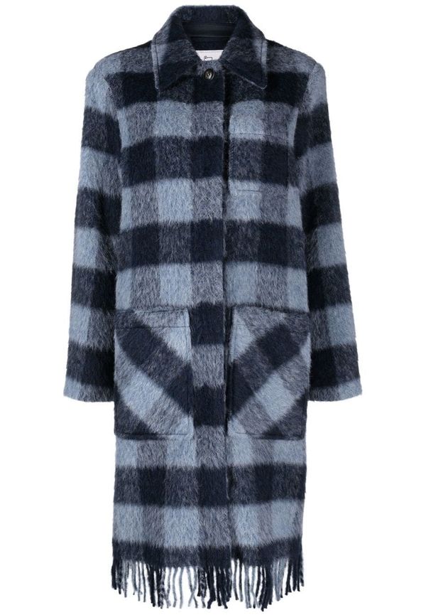 Woolrich rutig kappa - Blå