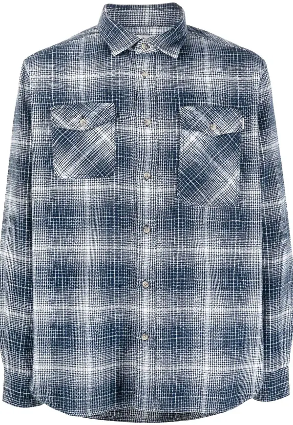Woolrich rutig skjorta - Blå