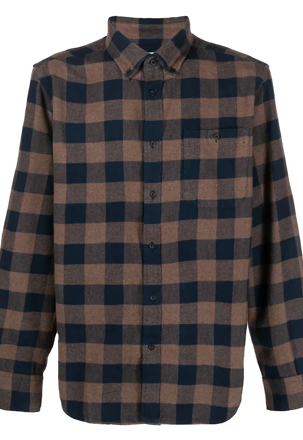 Woolrich rutig skjorta - Brun