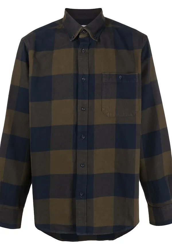 Woolrich rutig skjorta - Grön