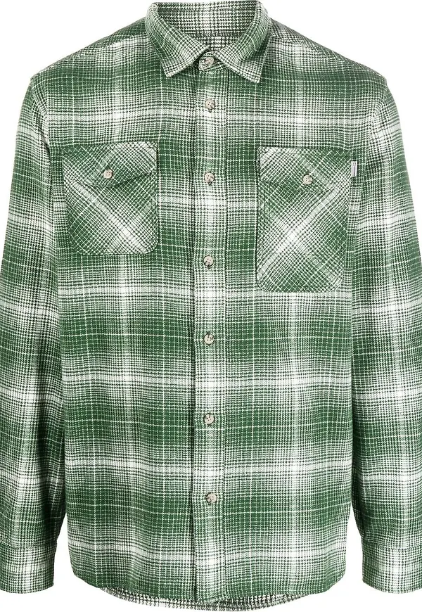 Woolrich rutig skjorta - Grön