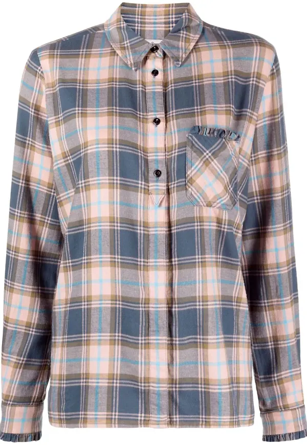 Woolrich rutig skjorta - Rosa