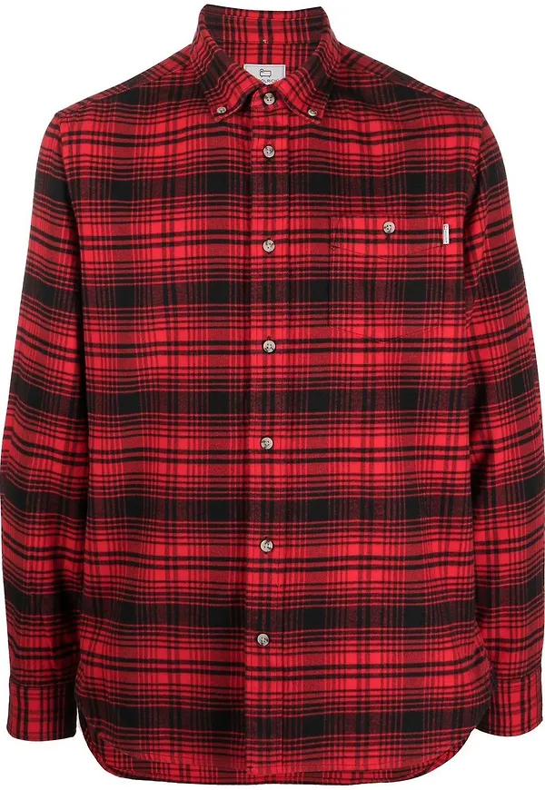 Woolrich rutig skjorta - Röd