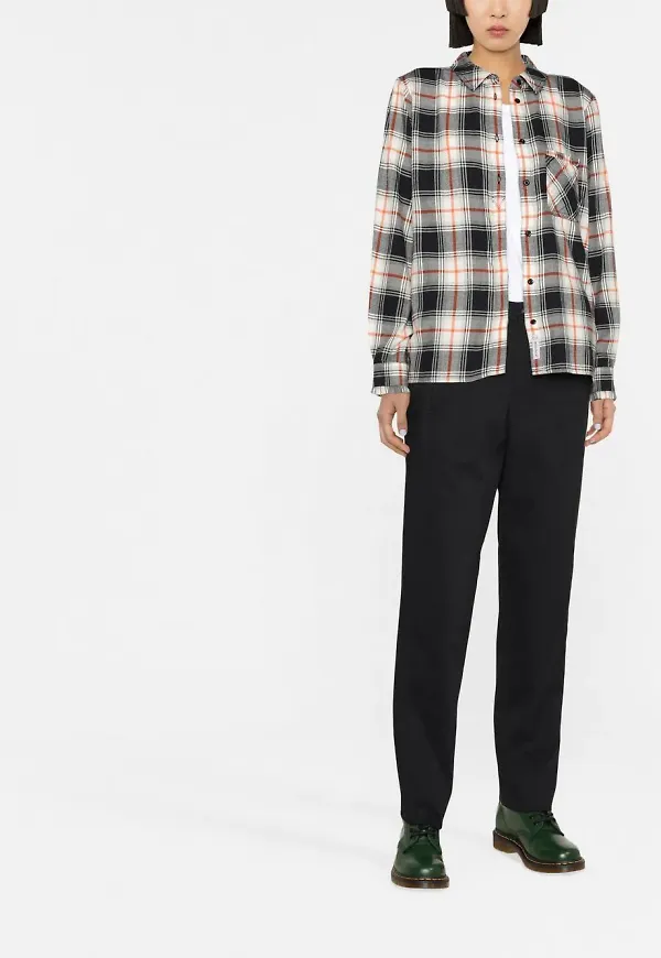 Woolrich rutig skjorta - Svart