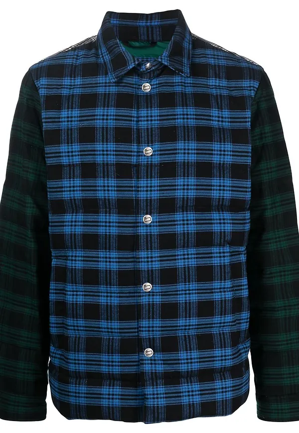 Woolrich rutig skjortjacka - Blå