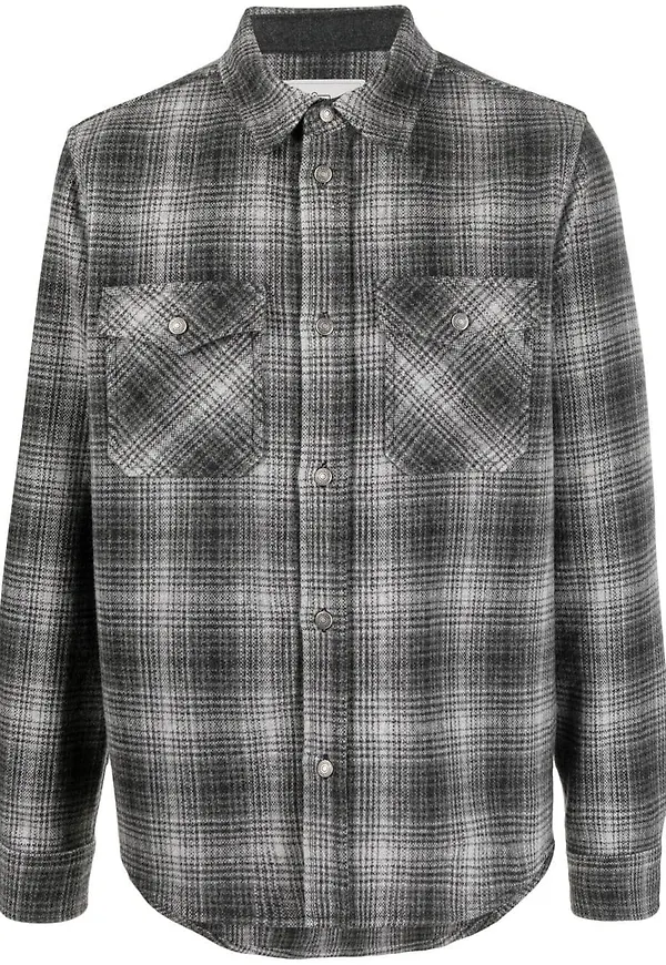 Woolrich rutig skjortjacka - Grå