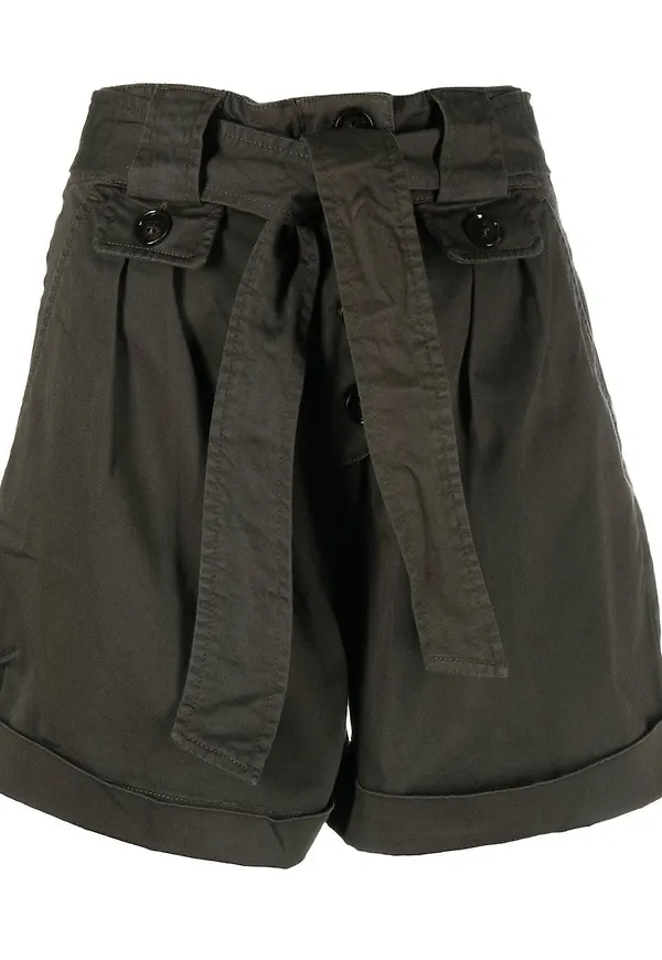 Woolrich shorts i bälte - Grön