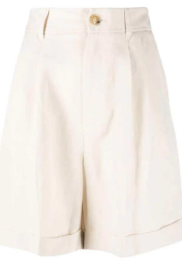 Woolrich shorts i linneblandning - Neutral