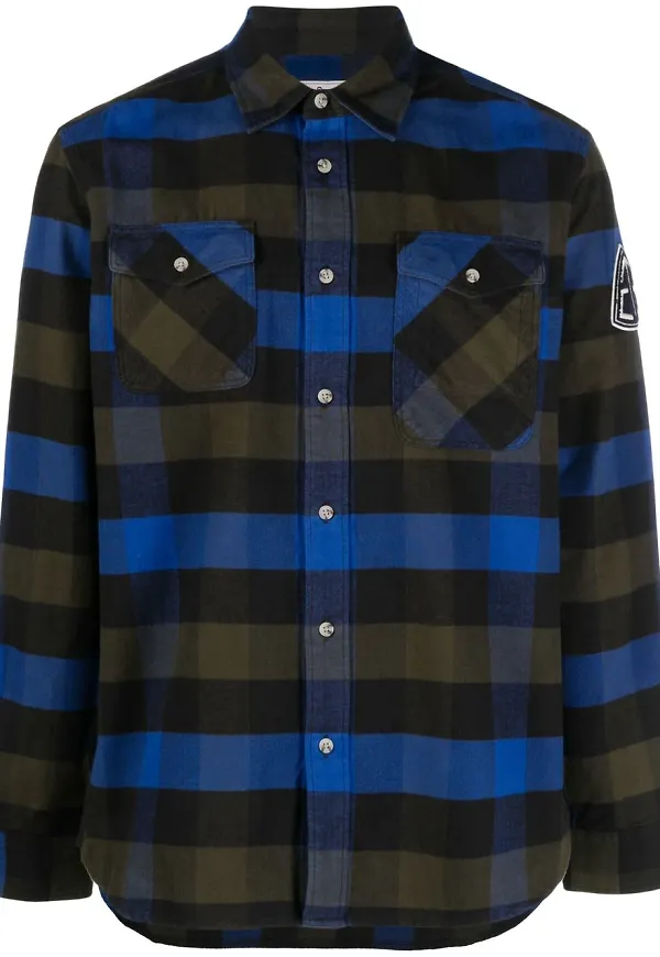 Woolrich skotskrutig skjorta - Blå