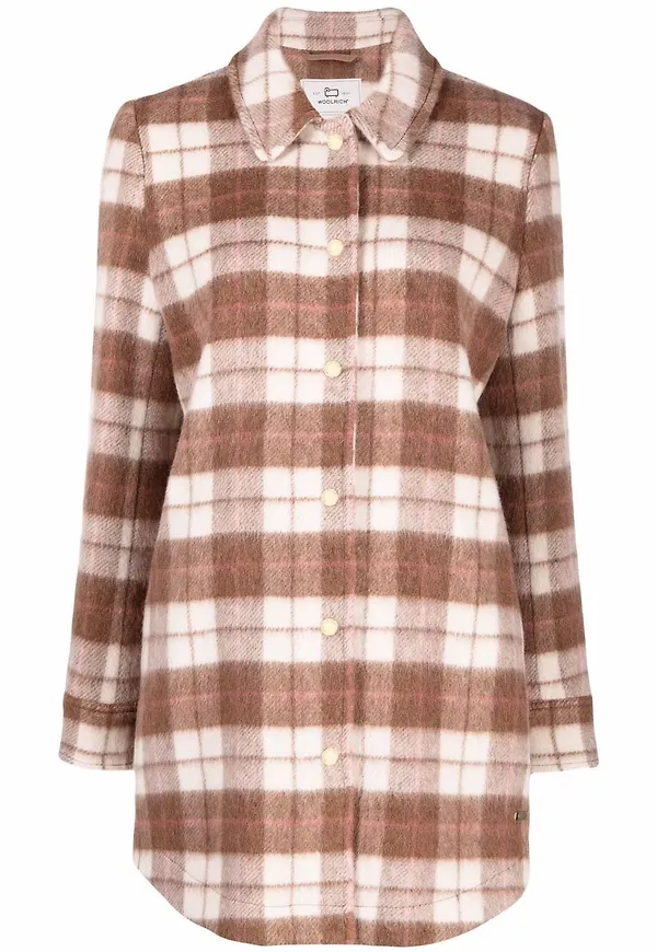 Woolrich skotskrutig skjortjacka - Neutral
