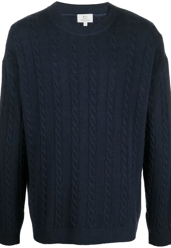 Woolrich stickad tröja - Blå