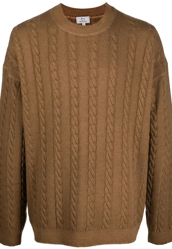 Woolrich stickad tröja - Brun