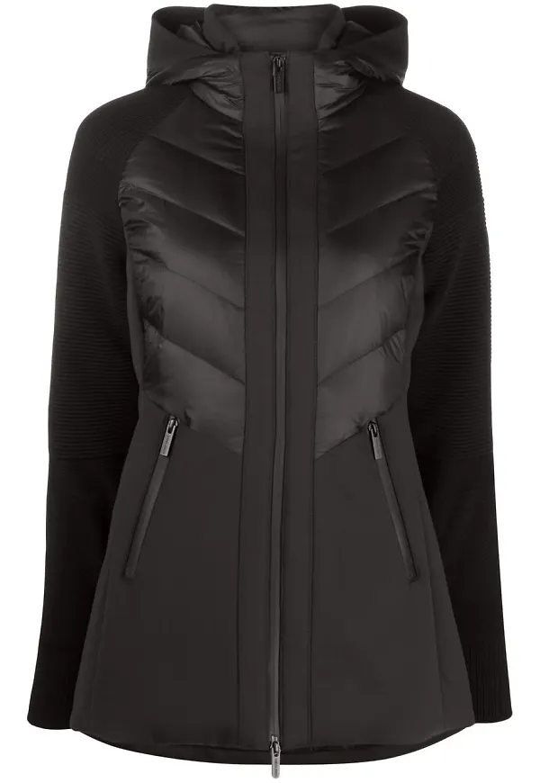 Woolrich Suffolk puffjacka med panel - Svart