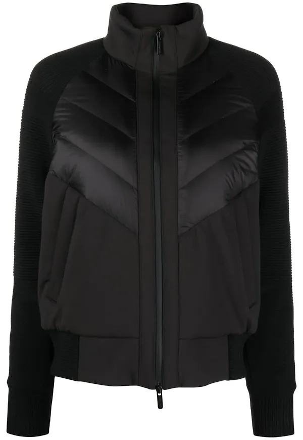 Woolrich Suffolk puffjacka med panel - Svart