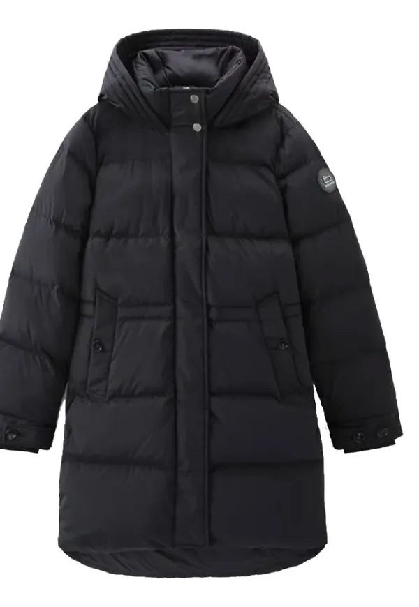 Woolrich Svart alsea puffy parka Svart, Dam
