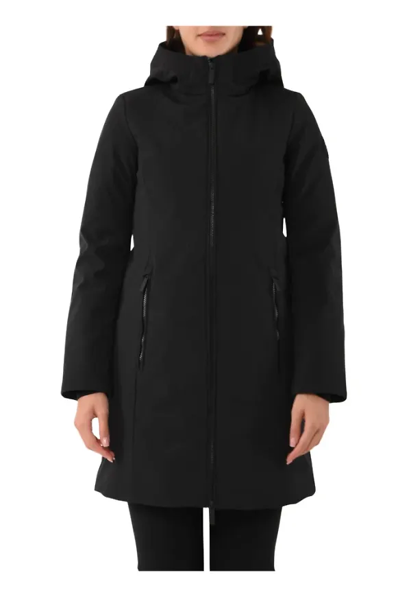 Woolrich Svart Parkas Svart, Dam