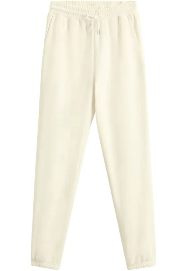 Woolrich sweatpants i fleece - Vit