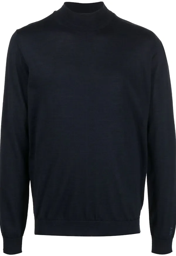 Woolrich sweatshirt med rullkrage - Blå