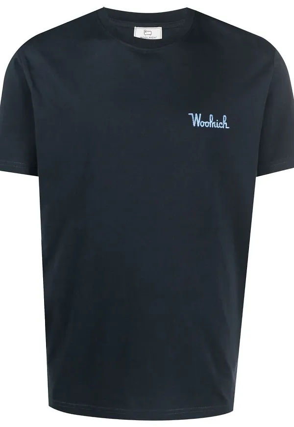 Woolrich t-shirt med tryck - Blå