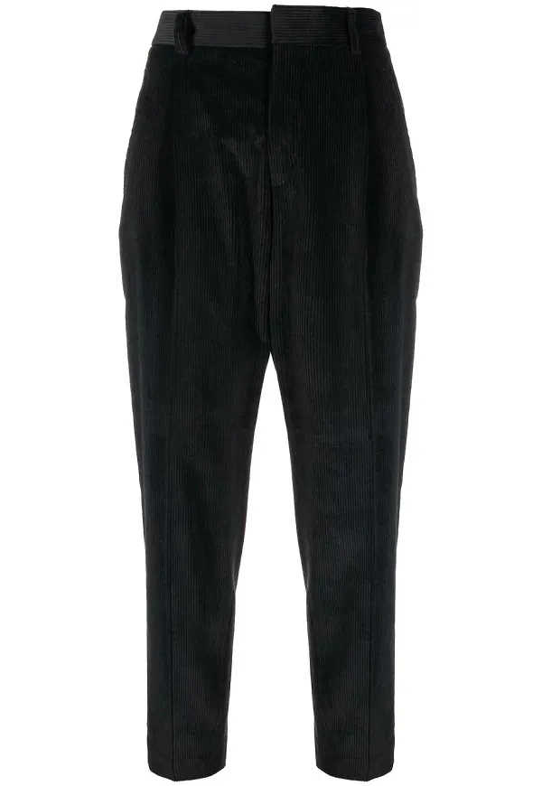 Woolrich trekvartsbyxor i manchester - Svart