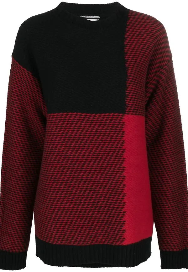 Woolrich tröja med färgblock - Röd
