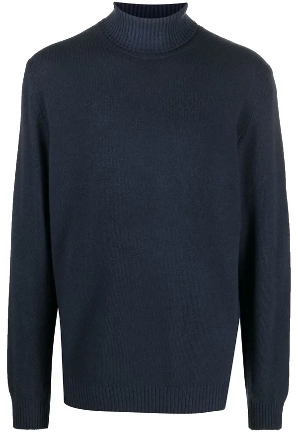 Woolrich tröja med rullkrage - Blå