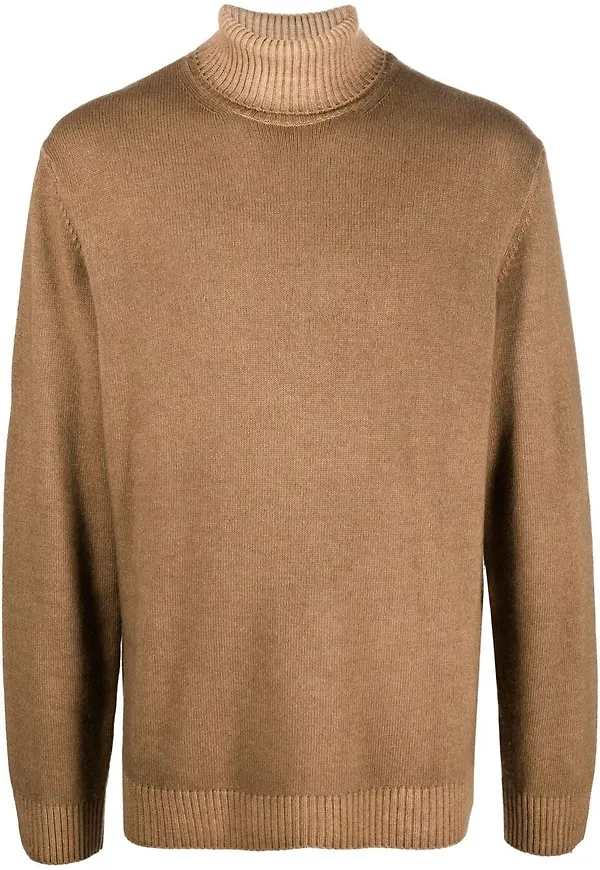 Woolrich tröja med rullkrage - Brun